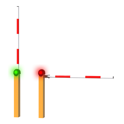 Boom Barrier With LED Indicator