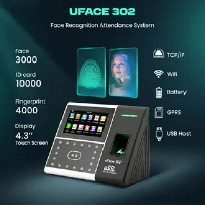 eSSL uFace-302 Face & Fingerprint Time Attendance Machine